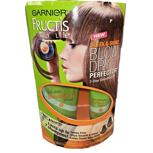 Garnier Fructis Style Sleek & Shine Blow Dry Perfector 2-Step Smoothing Kit - Picture 1 of 4